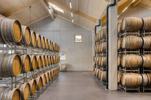 Foto: Nikolay Kazakov, niko design, Karlsruhe Weingut Philipp Kuhn | Innenansicht