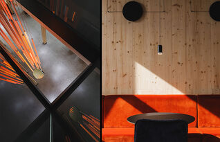 Foto: Florian Faust, tibo ^ architektur, Trier Blick von Galerie | Sitzgelegenheit Bar