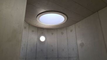 Foto: Sven Schneider, slb_architekten und ingenieure, StadtLandBahn Hachenberg & Roll GbR, Boppard Lichtkuppel Treppenhaus