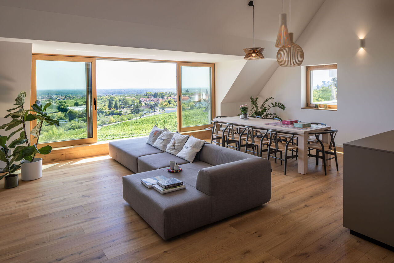 Wohnzimmer mit Ausblick