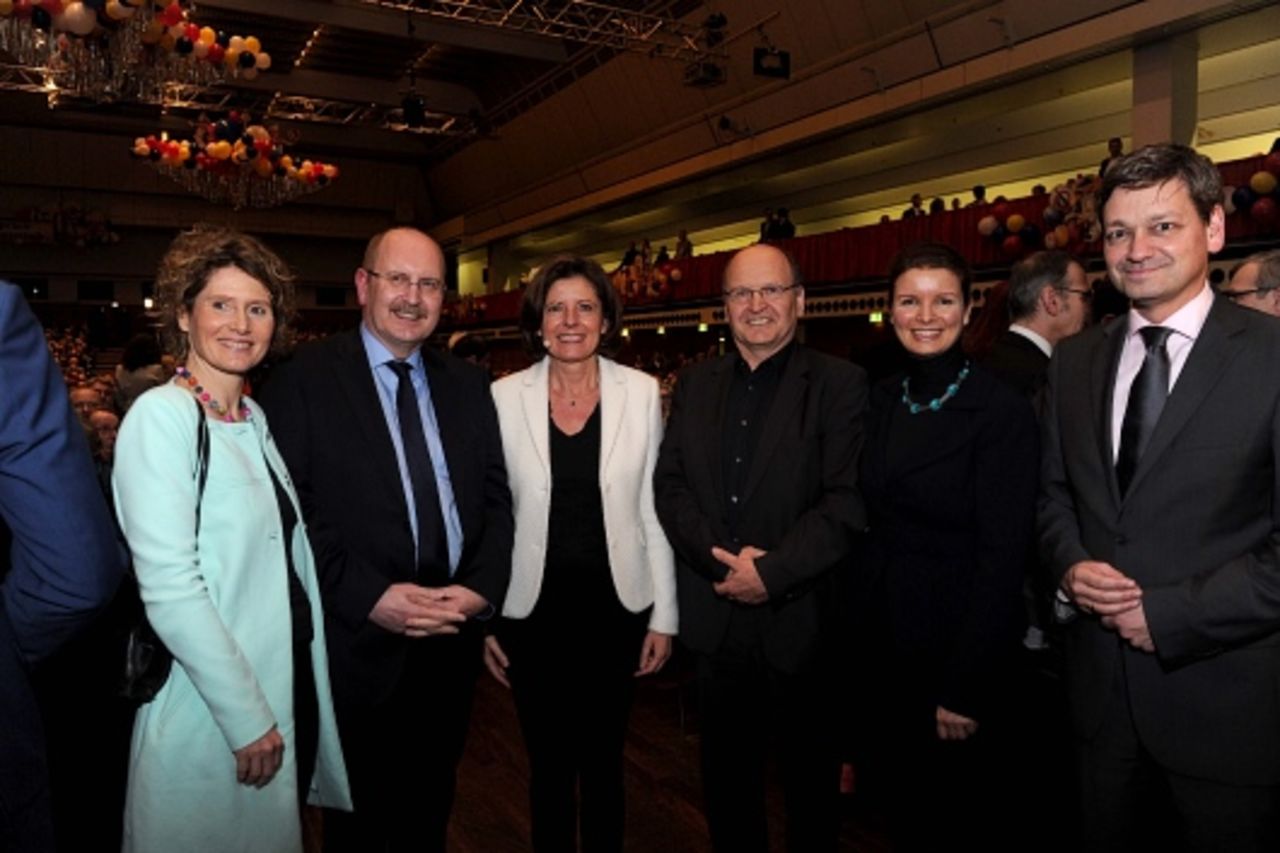 Foto: Ministerin Lemke, Präsident Reker, Ministerpräsidentin Malu Dreyer, Vizepräsident Eichler, Hauptgeschäftsführerin Dr. Wiezorek, Christian Bauldauf (CDU)