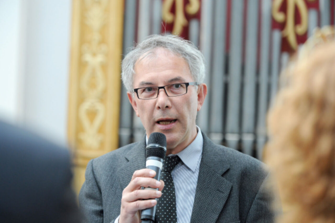 Vizepräsident Manfred Müller bei der Gesprächsrunde