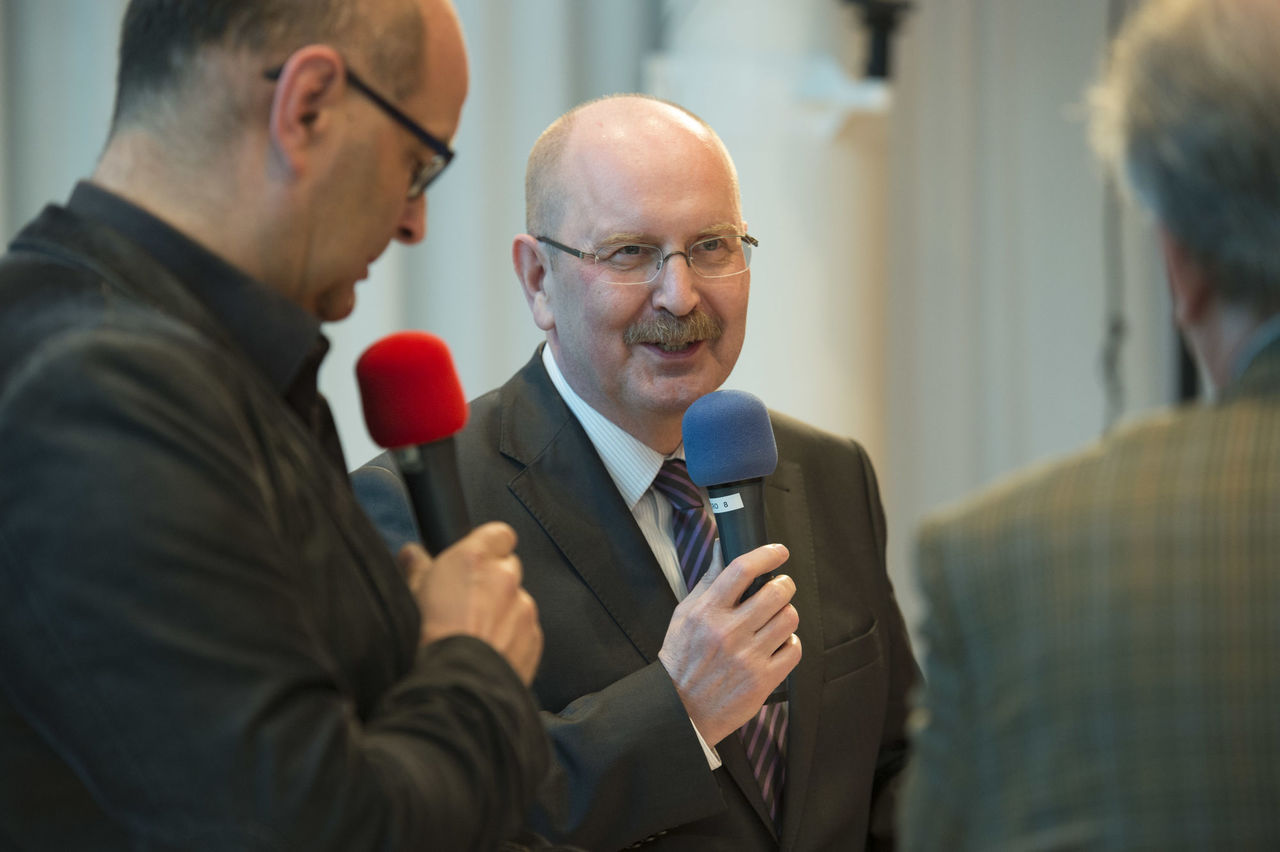 Gerold Reker, Präsident der Architektenkammer Rheinland-Pfalz im Gespräch.