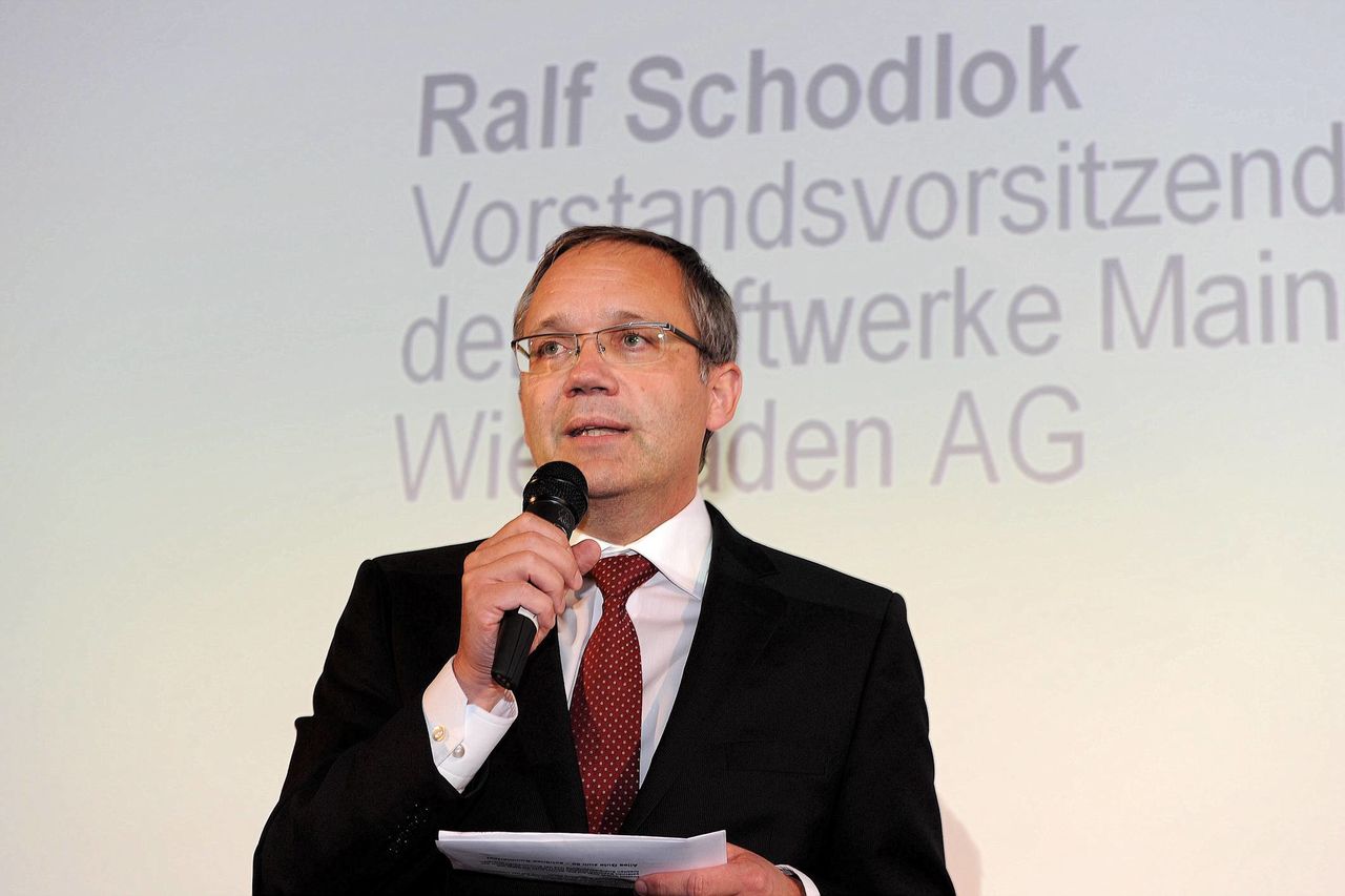 Ralf Schodlok während seines Vortrages.