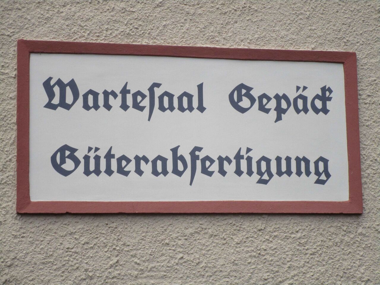 Original Hinweistafel