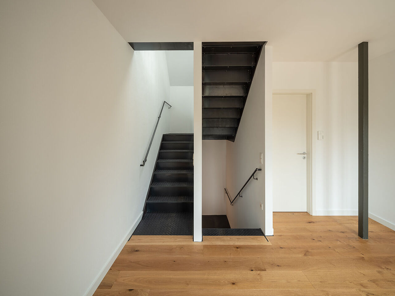 Geölte Stahltreppe