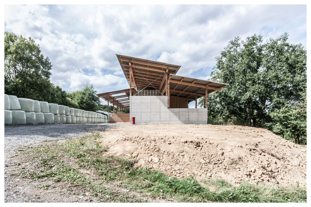 Foto: Max und Jakob Giese, Gehlert - Deutschland Neubau Schweinestall - Perspektive