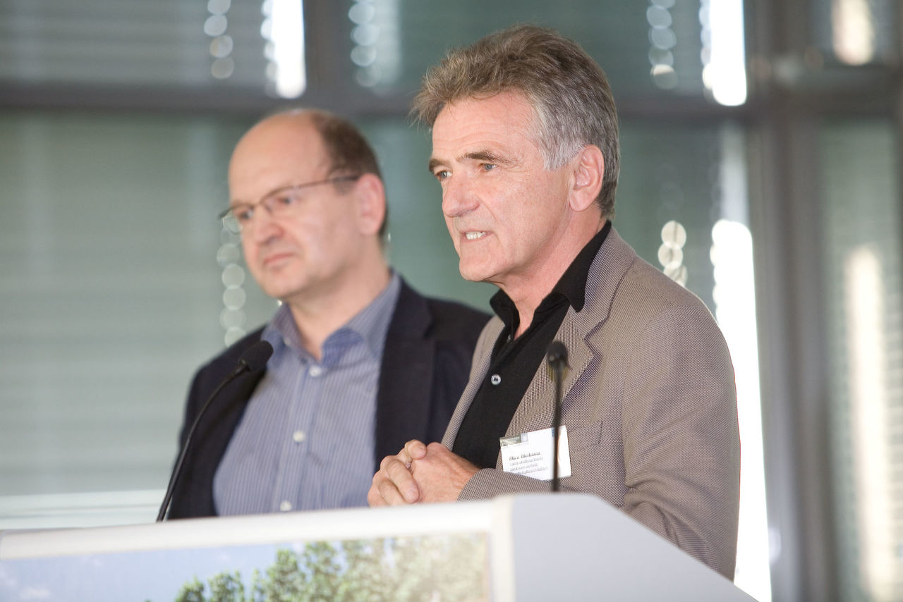 Foto: Klaus Bierbaum und Ernst Eichler während ihres Vortrages