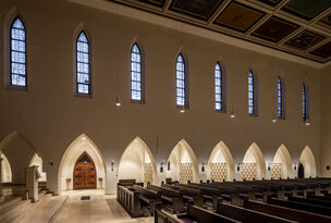 Foto: Michael Heinrich, Michael Heinrich Fotografie für Architekten, München Kolumbarium Gelöbniskirche Maria Schutz