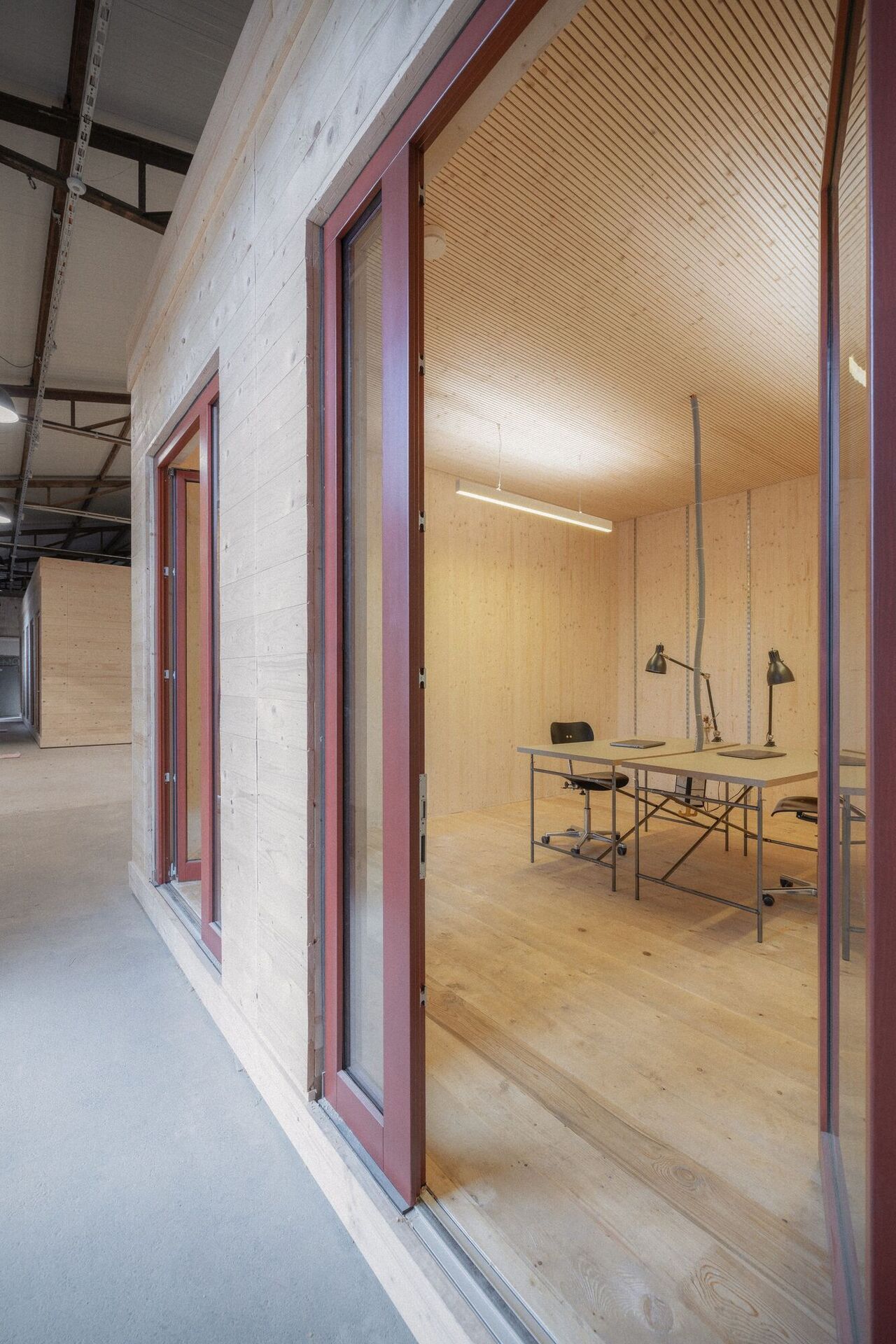 Büronutzung in den Holzmodulen