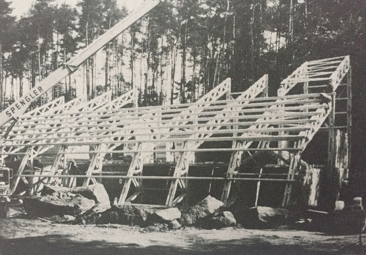 ursprüngliche Errichtung des Holztragwerks