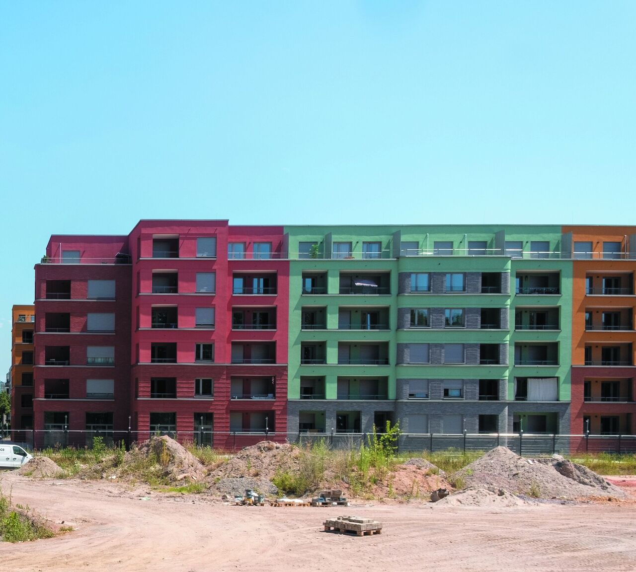 Bunte Fassade