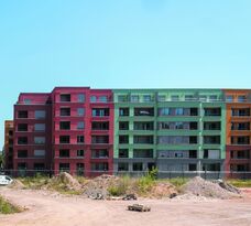 Bunte Fassade