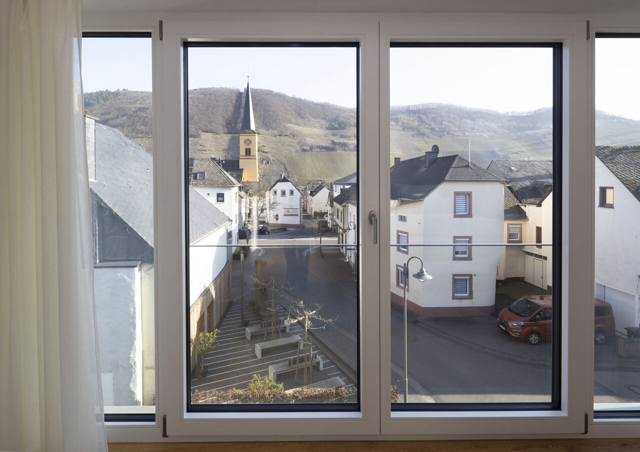 Moselhaus Innen Wohnung DG Ausblick