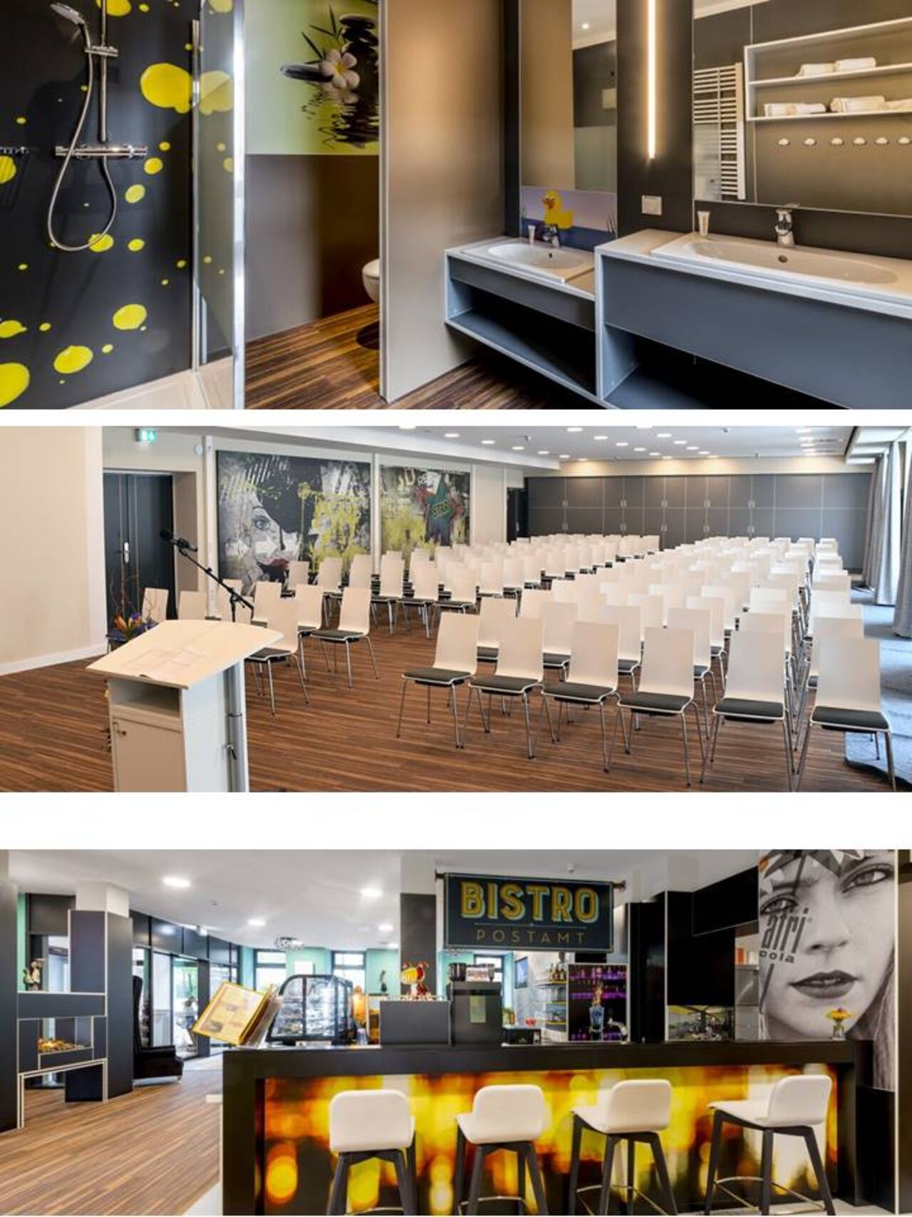 Foto: Matthias Dimmer, Büro Dimmer, Stadtkyll - Deutschland Gästebad mit Kinder-WT -Seminarräume-Bistro