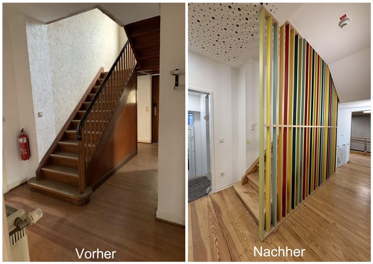 Vorher-Nachher Treppe