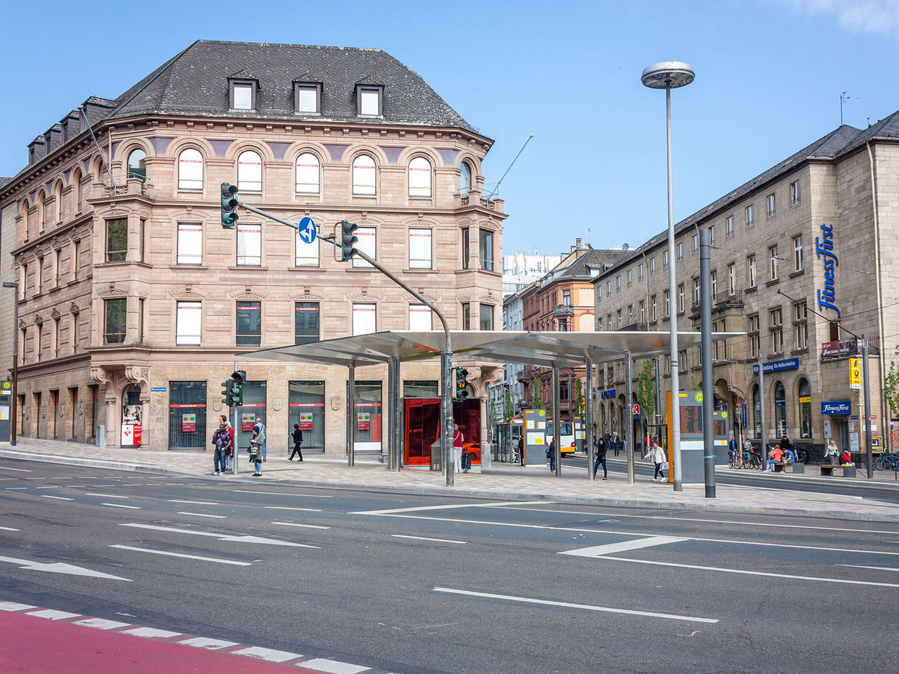 Blick in Richtung der Bahnhofstraße