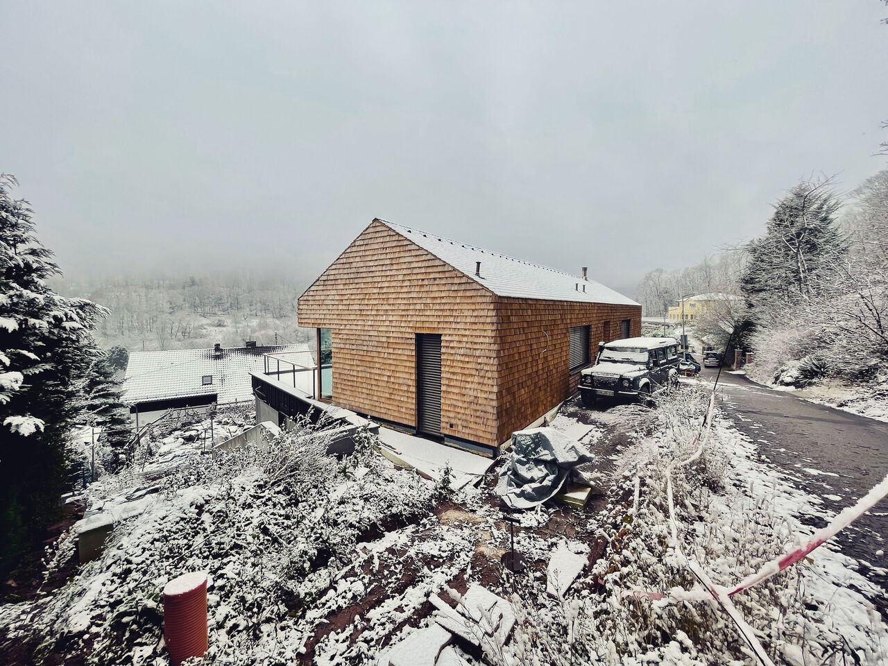 Foto: Sebastin Metz, Insheim - Deutschland Außenansicht Obergeschoss Nordost