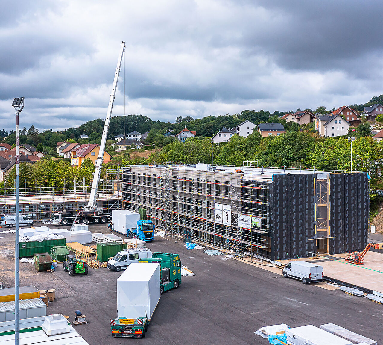 Baustelle Montage 2. Bauabschnitt