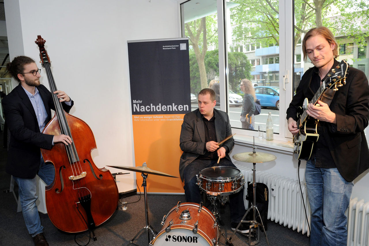 das Jazz-Trio " The Diplomats" sorgt in diesem Jahr für gute Stimmung