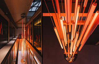 Foto: Florian Faust, tibo ^ architektur, Trier Sonnenstrahlen Signature-Leuchte