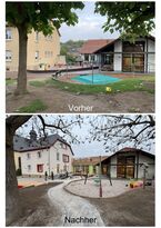 Foto: Thomas Horn, a+b architektur plus brandschutz, Osthofen Vorher-Nachher Vorderansicht