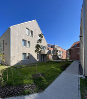 Foto: Ruediger Prof. Kramm, Darmstadt Ingelheim Kirchstrasse Neubau von 10 Wohnhäusern und Tiefgarage