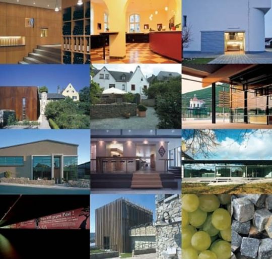Fotokollage mit allen zum Architekturpreis Wein nominierten Bewerbungen