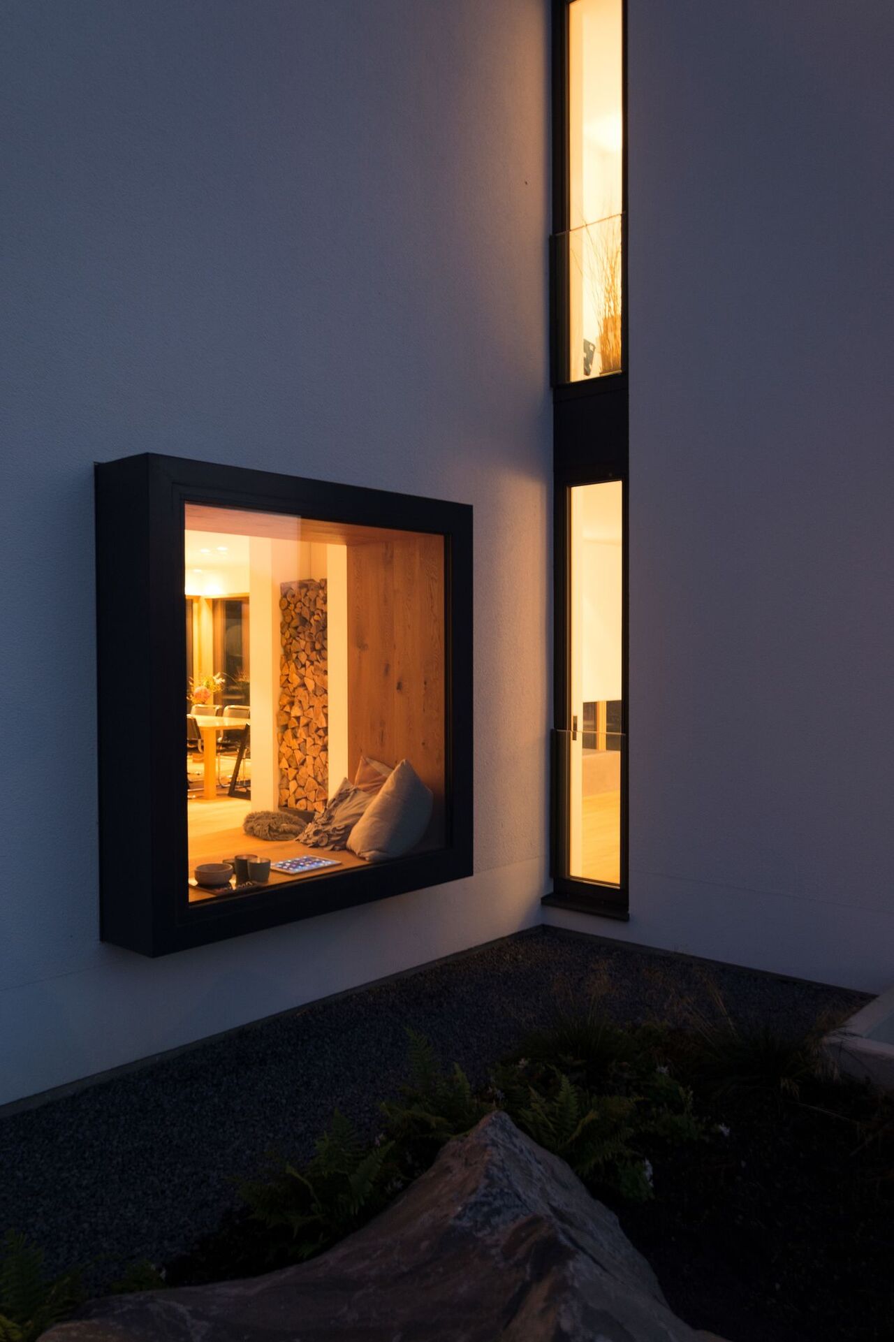Foto: Andreas M. Schwickert, Wirges - Deutschland Haus Weinrebe: Sitzfenster (Nordansicht)