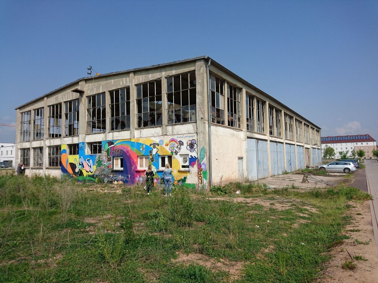 Panzerhalle vor Sanierung, Südost-Fassade