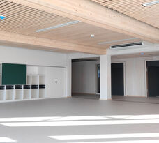 Foto: Christian Roth, werkum Architekten, Darmstadt Blick in die offene Lernlandschaft