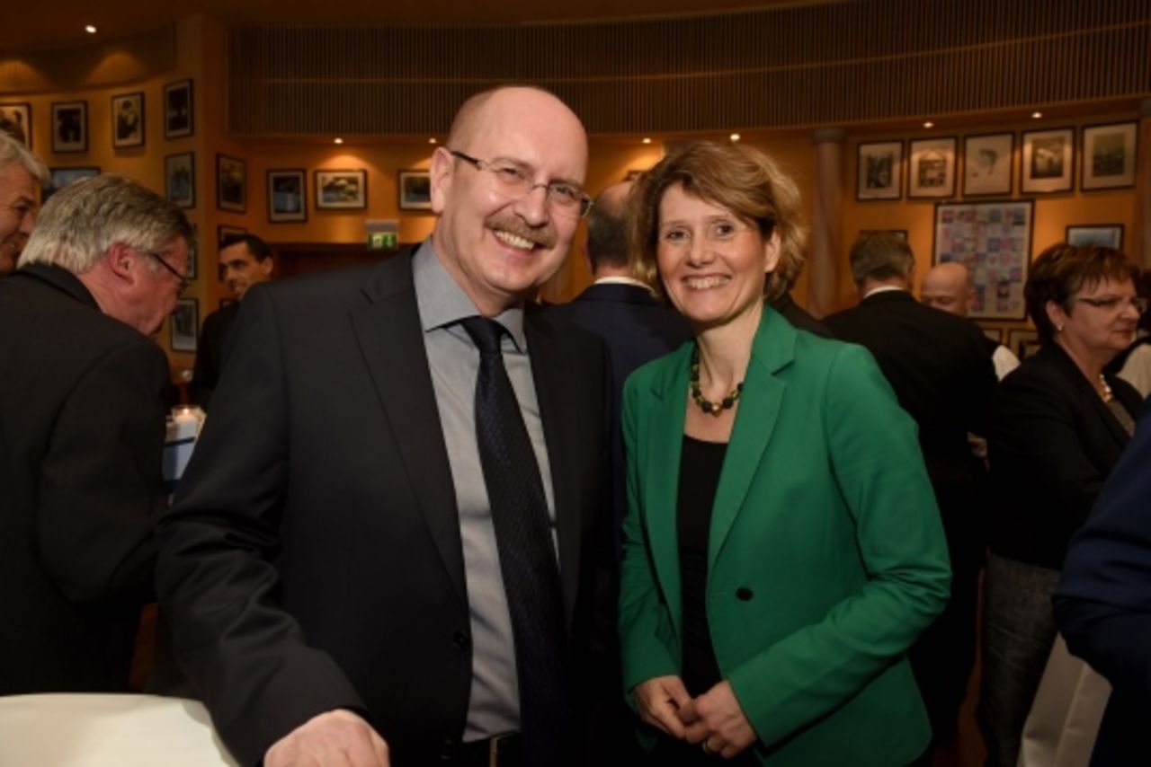 Wirtschaftsministerin und stellvertretende Ministerpräsidentin Eveline Lemke mit Kammerpräsident Gerold Reker