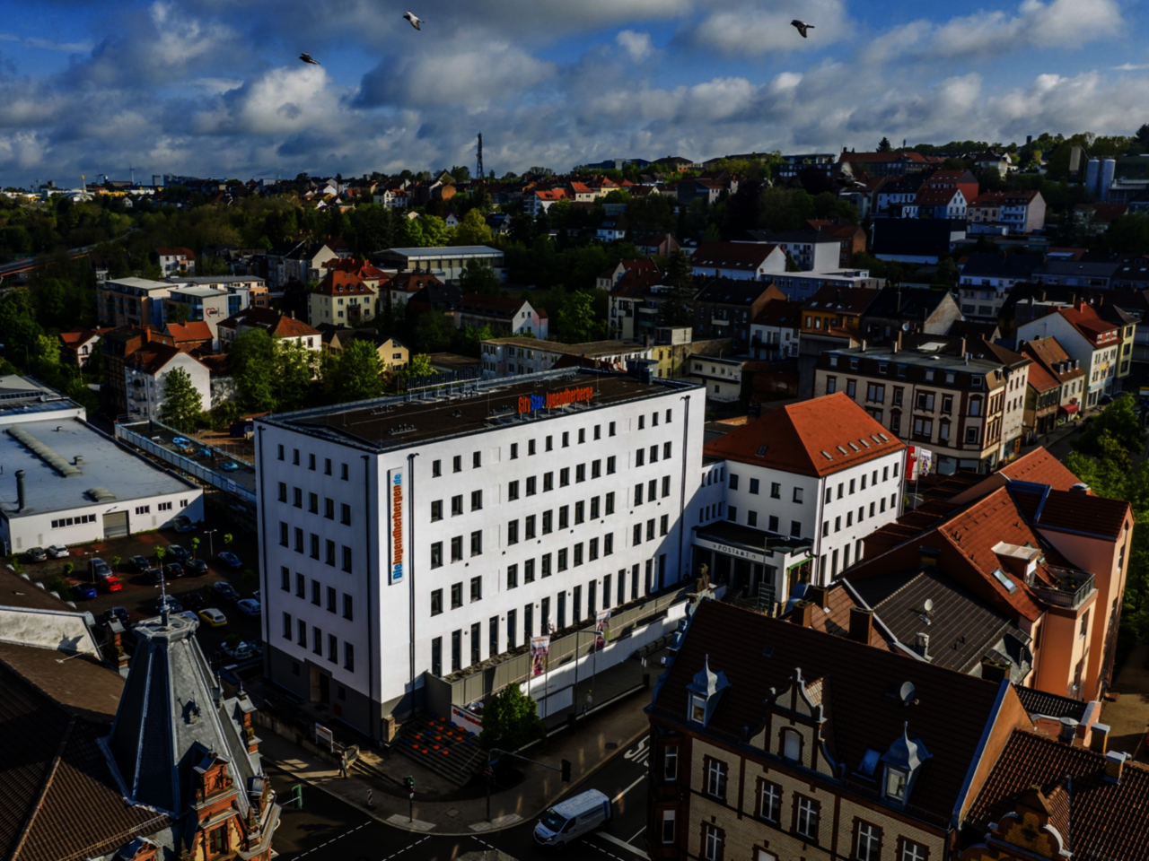 Foto: . ., Die Jugendherbergen in Rheinland-Pfalz und im Saarland, Mainz - Deutschland Jugendherberge Pirmasens in ehemaliger Hauptpost