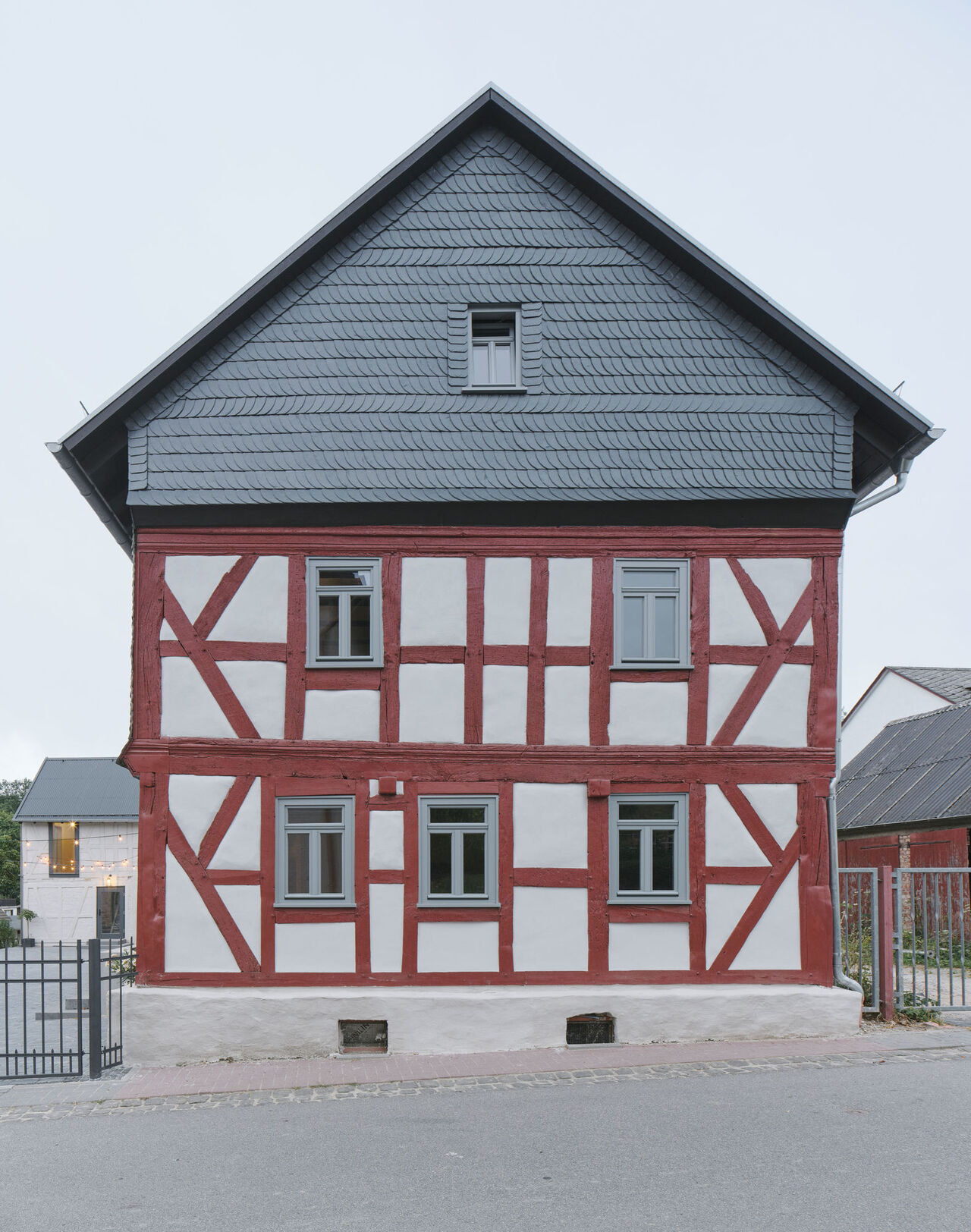 Foto: David Schreyer, Schreyer, David – Architekturbild & Freie Arbeiten, A-Wörgl - Österreich Fachwerk Schlafhaus - Hof Wendenius