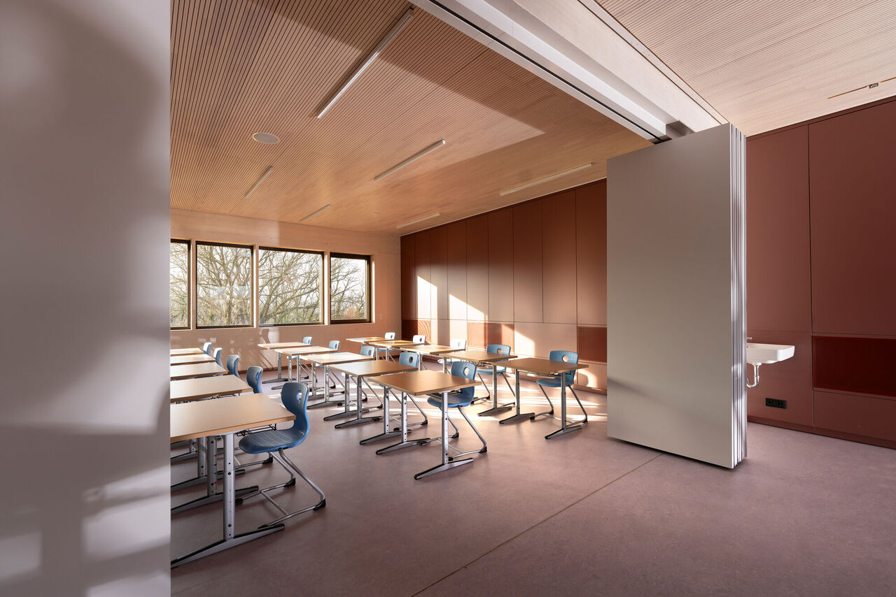 Sicht aus Klasse 2 in Klasse 1 - Obergeschoss