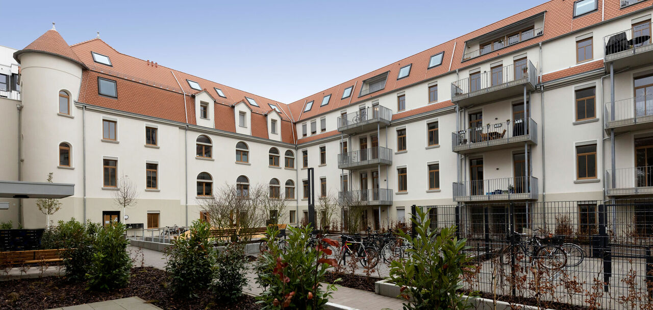 Im Rahmen der Revitalisierung entstanden 64 individuelle Miet-Wohnungen zwischen 40 Quadratmetern und 145 Quadratmetern.