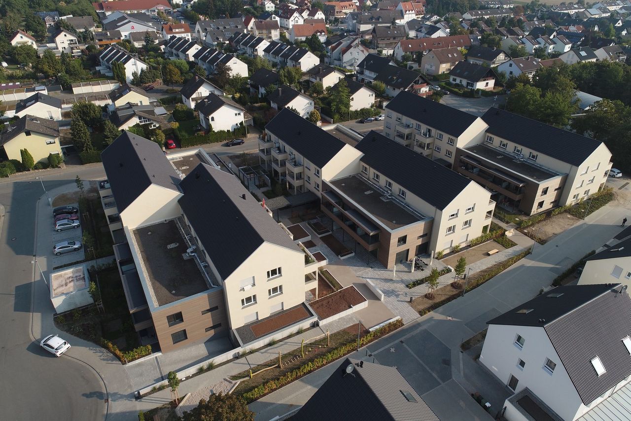 Luftbild "Zuhause in Mainz" In den Teilern, Ebersheim