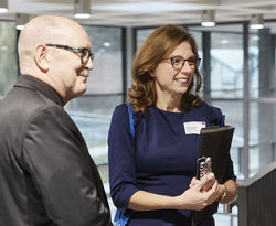 Präsident Gerold Reker mit Sozialministerin Sabine Bätzing-Lichtenthäler