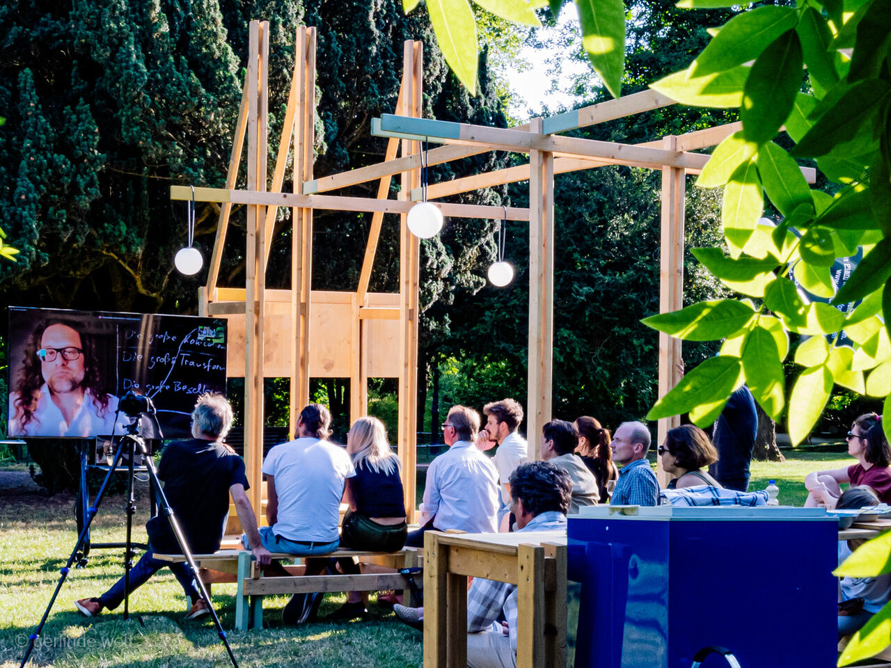 woche der baukultur 2023, Architektur-Auflauf im Schlosspark Bad Kreuznach