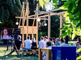 woche der baukultur 2023, Architektur-Auflauf im Schlosspark Bad Kreuznach