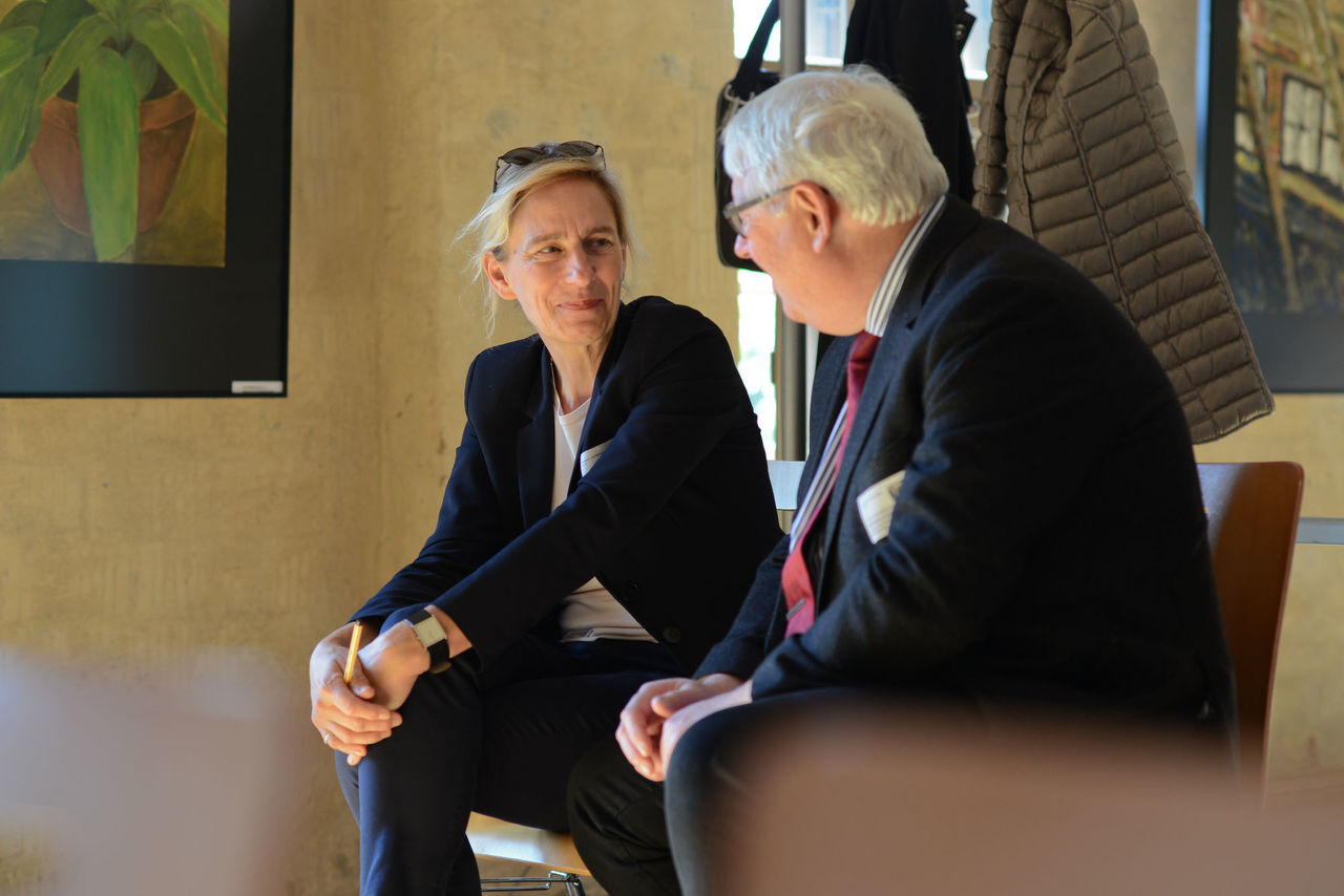 Cornelia Heller im Gespräch mit Stefan Ehrenberg.