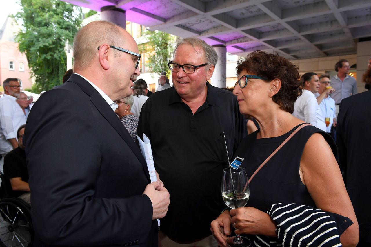 Gerold Reker, Walter Schumacher und die Vizepräsidentin der ADD Trier, Begoña Hermann