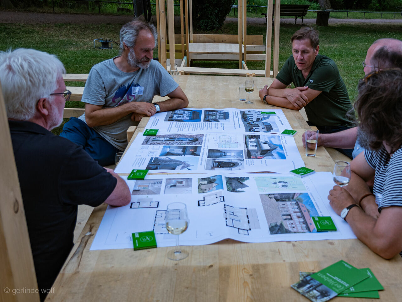 woche der baukultur 2023, Architektur-Auflauf im Schlosspark Bad Kreuznach