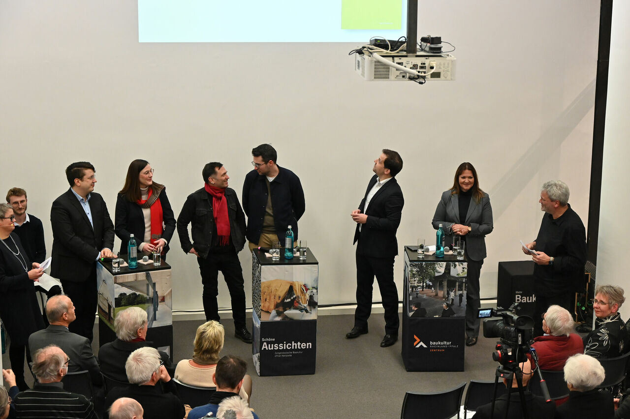 Diskussionsrunde im Zentrum Baukultur zur Oberbürgermeisterwahl in Mainz