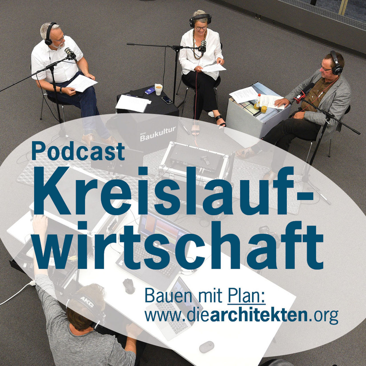 Podcast-Aufnahme im Zentrum Baukultur in Mainz