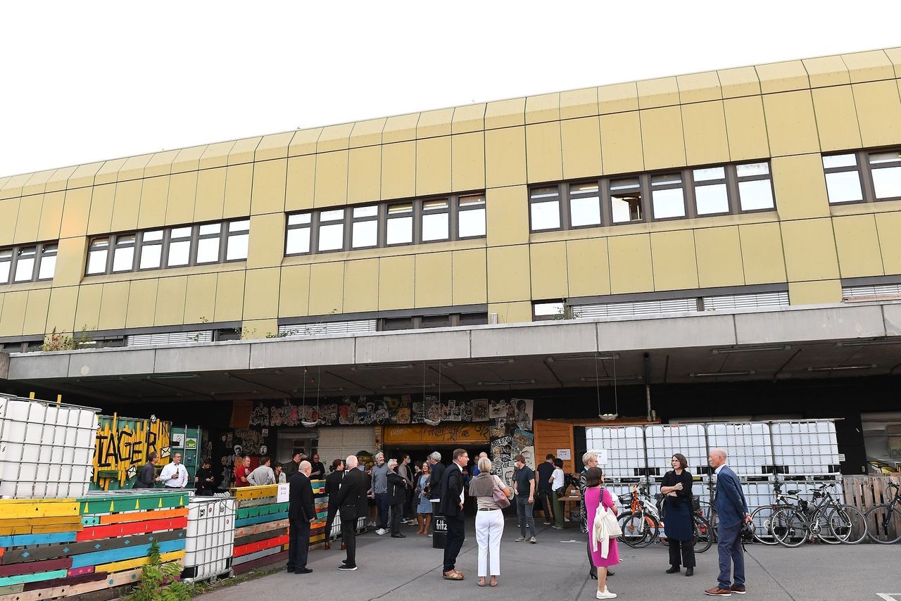 Ansicht des Eingangsbereiches des Alten Postlagers.