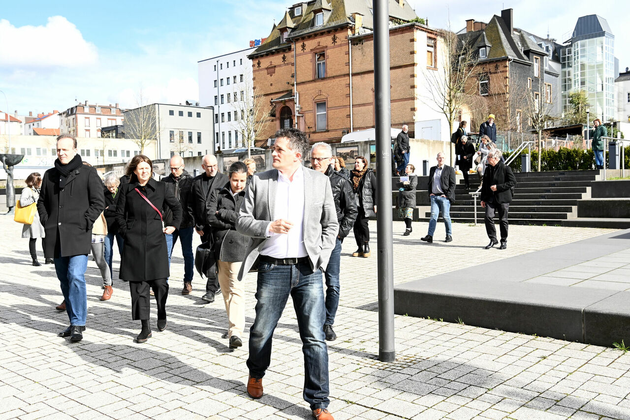 Christoph Arnold stellte die Sanierungsmaßnahmen der Alten Post vor