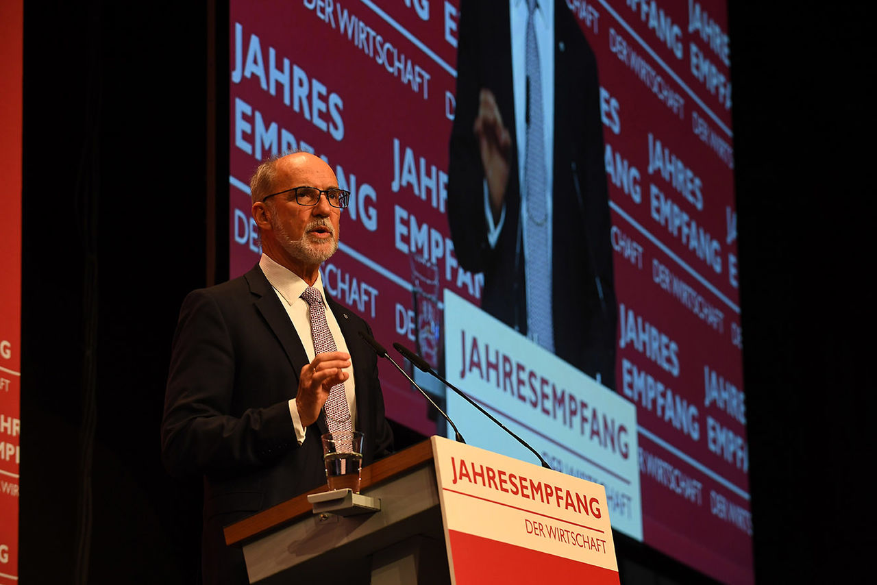 Dr. Engelbert J. Günster, Präsident der Industrie- und Handelskammer für Rheinhessen