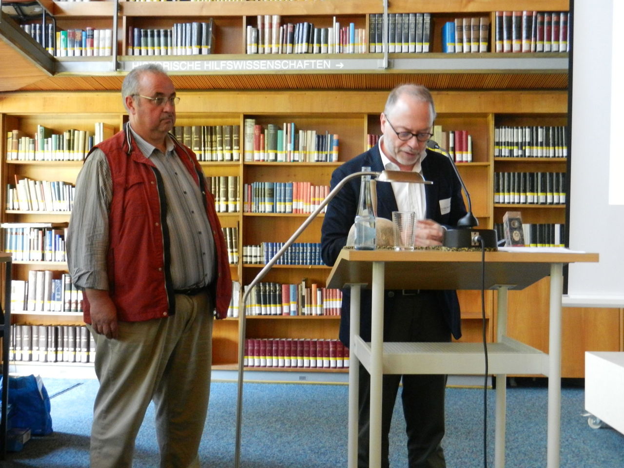 Foto vom Sprecher der Veranstaltung.