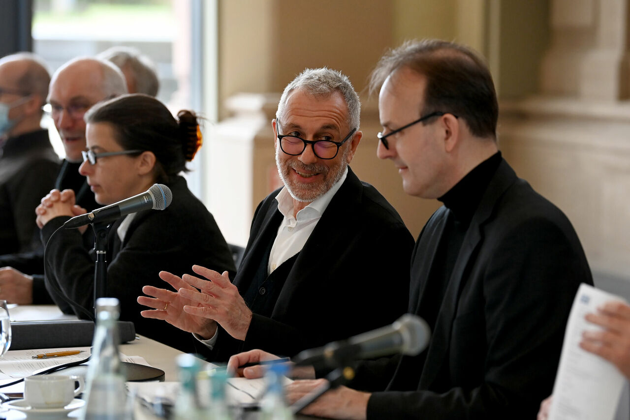 Vizepräsident Joachim Becker, Vizepräsidentin Edda Kurz, Präsident Joachim Rind, Hauptgeschäftsführer Thilo Gries